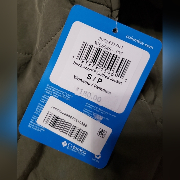 Nwt Womens Columbia  Birchwood Quilted Jacket Green - Picture 8 of 12